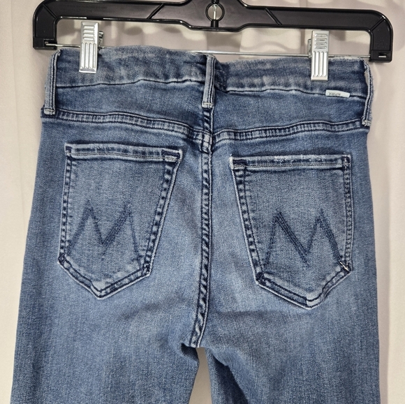 Mother The Looker Ankle Fray Jeans In Groovin' Color Sz 25 - Picture 7 of 15